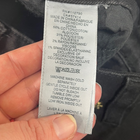 True Religion Joey Mid Rise Flare Black Jeans - Picture 9 of 10